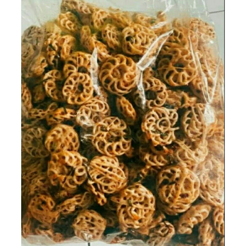 

kerupuk pedo seblak mawar pedas daun jeruk isi 1kg