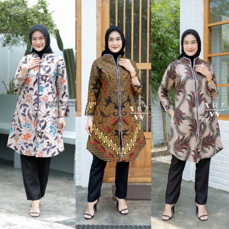 CUCI GUDANG SALE TUNIK BATIK KANTOR TUNIK BUSUI TUNIK BATIK PREMIUM MODERN
