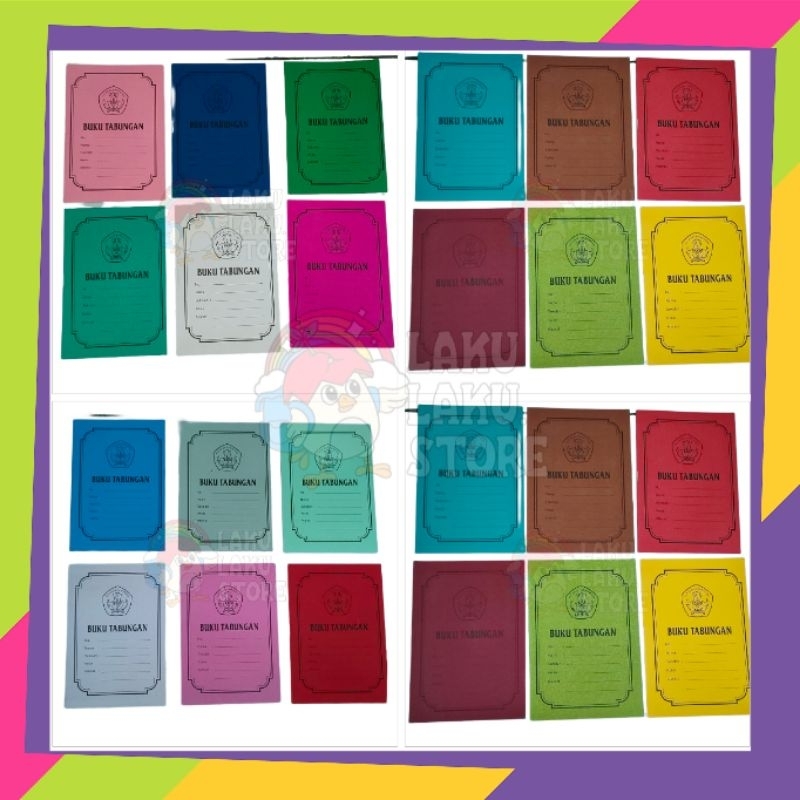

BUKU TABUNGAN/ 1PAK ISI 100/ BUKU TABUNGAN SEKOLAH/ ARISAN/ SISWA/ BUKU TABUNGAN HVS