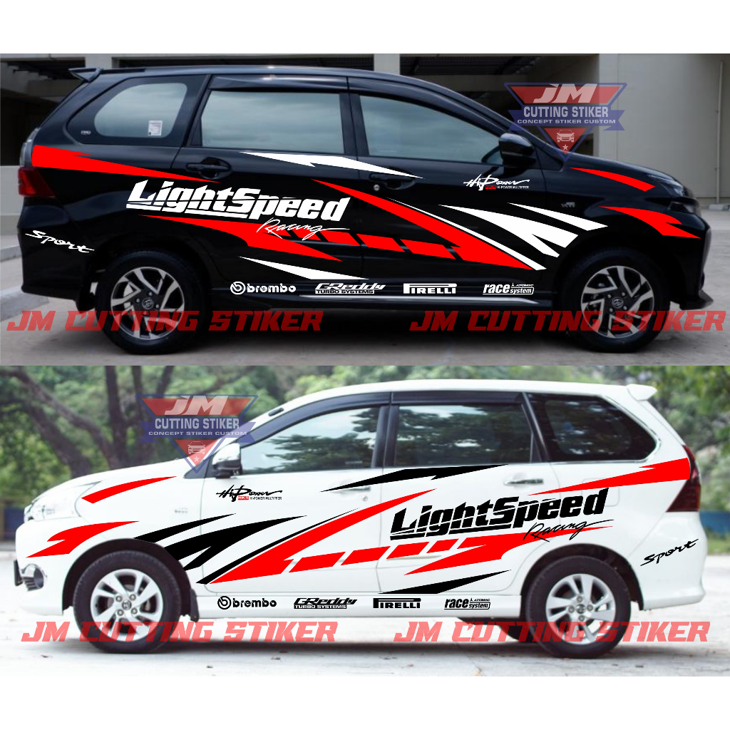Stiker cutting mobil avanza xenia stiker full body samping mobil xenia avanza