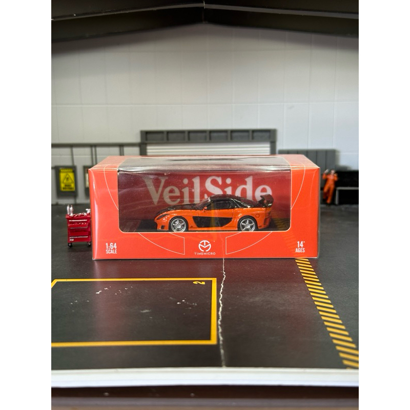 Time Micro Mazda RX 7 Veilside Orange non Figure Rare