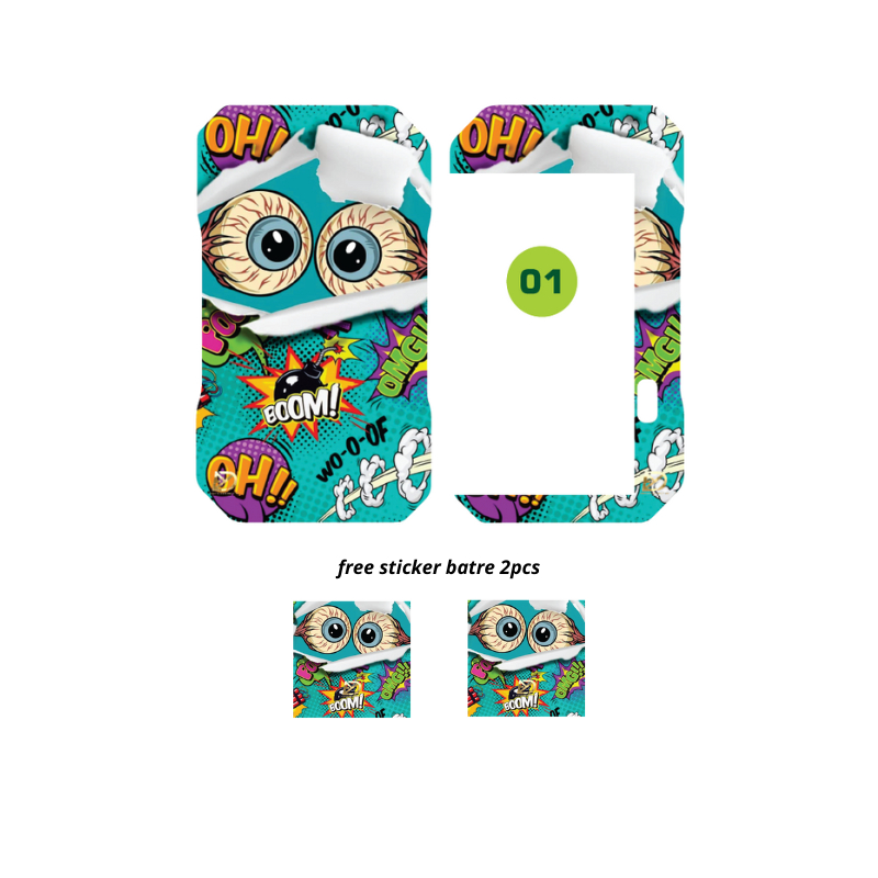 

US - IN PANDA + WB Stiker Bervarian Banyak Gambar