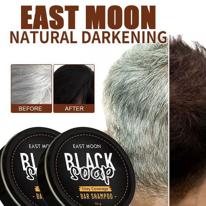 STOK SIAP COD Pria Rambut Hitam Sabun Penggelap Rambut Sabun Sampo Bar Penggelap Polygonum Essence H