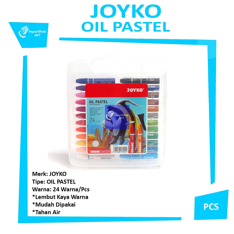 

Buruan Stok JOYKO Krayon Minyak 24 Warna Crayon 24 Colors Oil Pastels Set