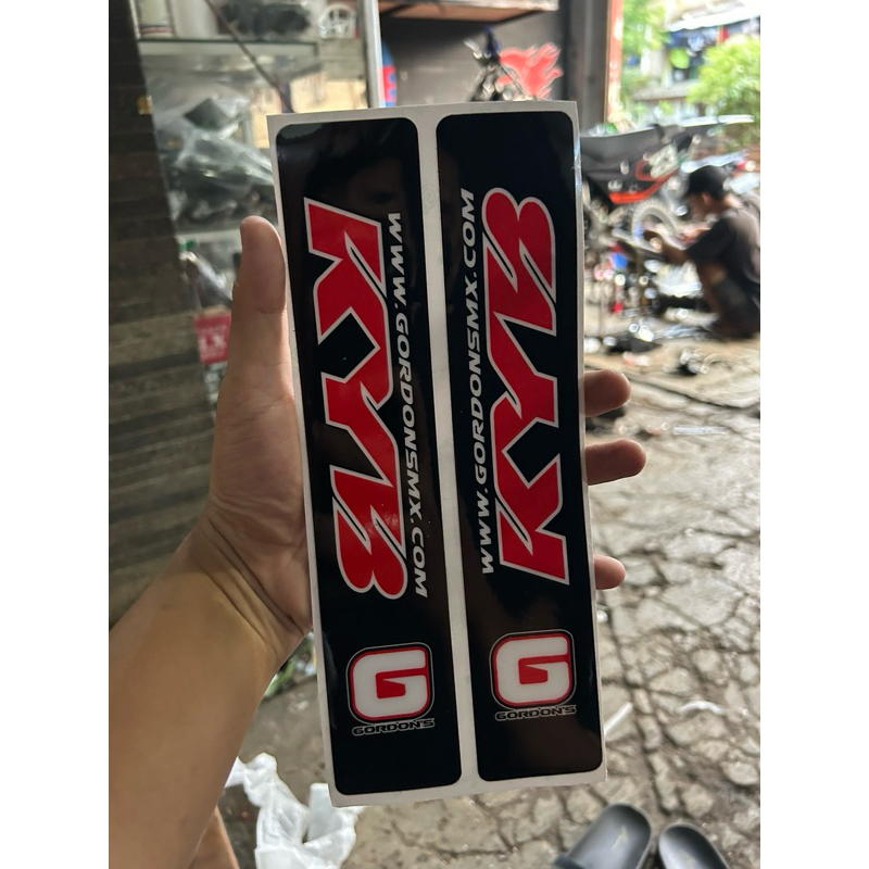 Sticker KYB Gordon Kayaba USD teleskopik