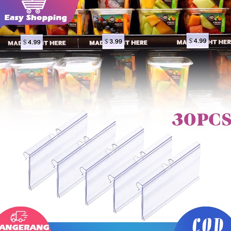 

Penjualan Istimewa 3pcs Label Harga Mika Price Tag Holder PVC Price Tag Card Price Tag Holder Minimarket Price Tag Label Holder