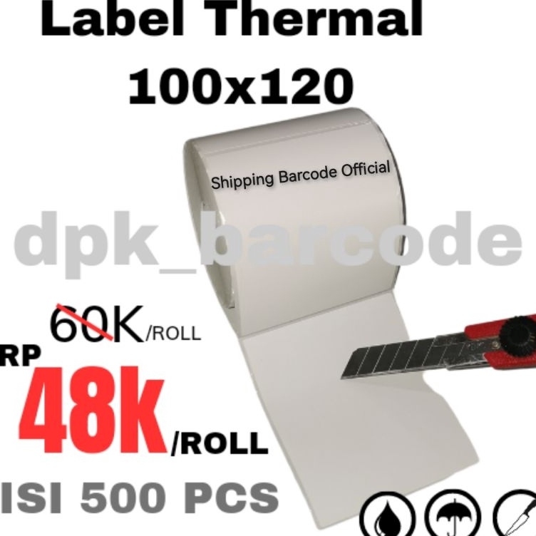 

Hadir Terkini Label Thermal 1x12 isi 5pcs Kertas Thermal 1x12 Kertas Resi 1x12 Label Thermal 1x12 Barcode Label 1x12 core 1 inch
