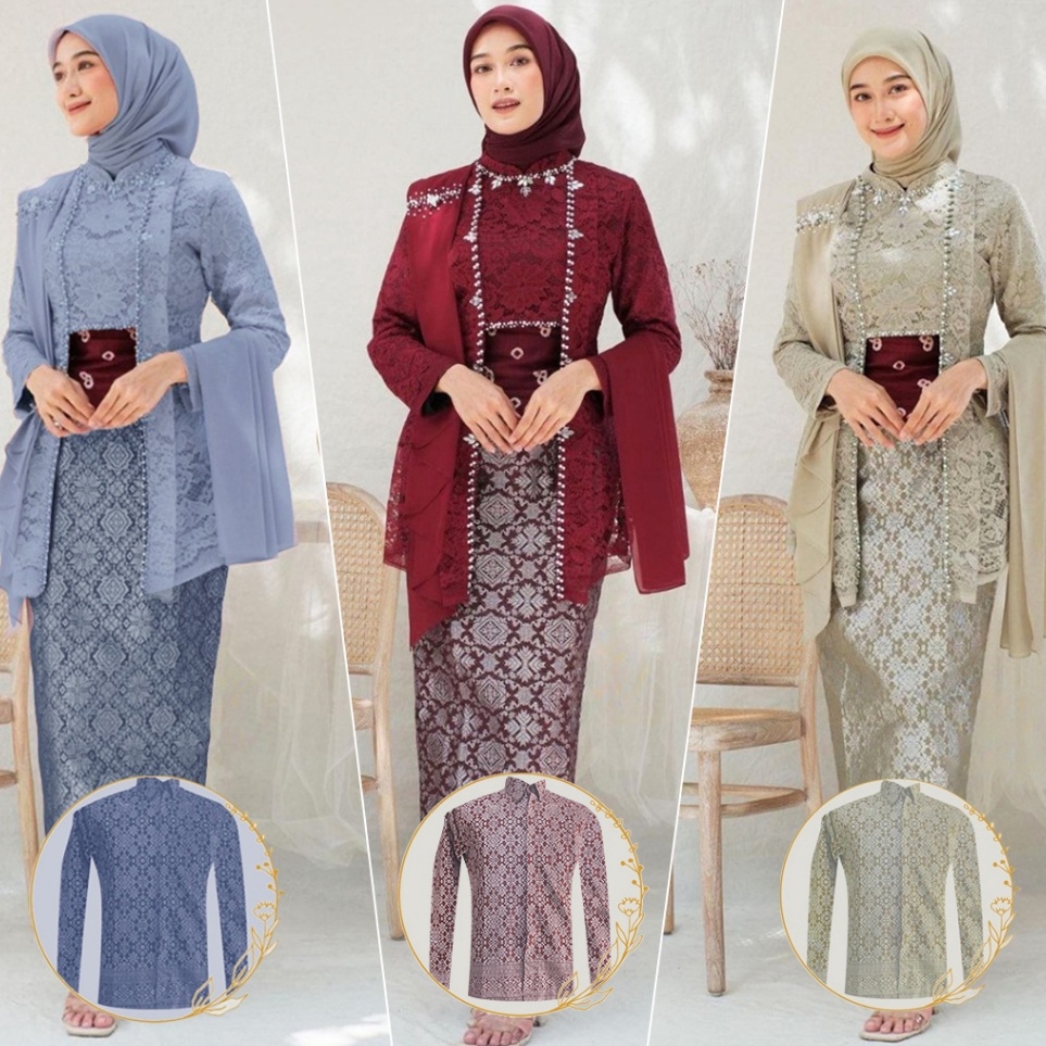 Direkomendasikan BATIK COUPLE TERMURAH Kebaya Sabira Laksmi Kutubaru Kebaya Lamaran Modern Kebaya Wi