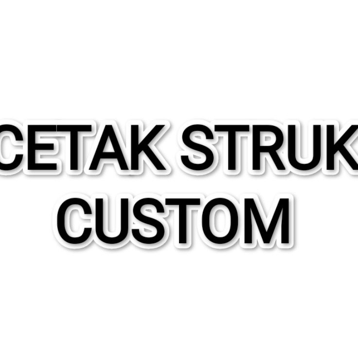 

Penjualan Hemat CETAK STRUK CUSTOM
