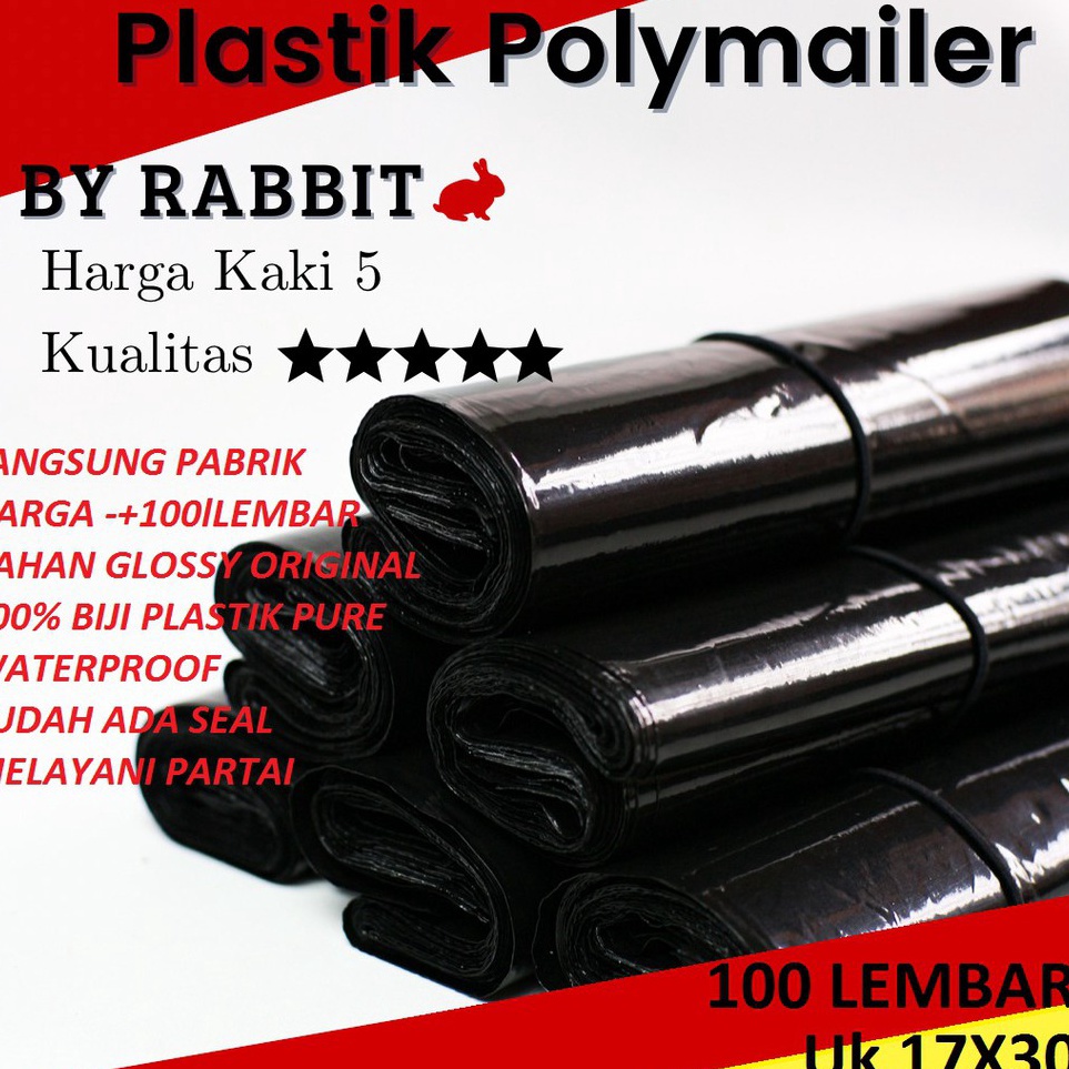 

Pusat Pembelian polymailer hitam glossy 17x3 kantong Plastik packaging online plastik kantong polymailer kantong plastic poly mailer