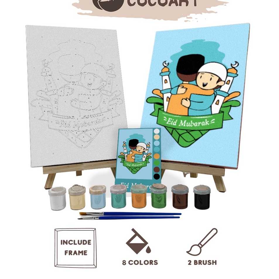 

Fast Update Cocoartid Paint By Number Kit Eid Mubarak I Ramadhan