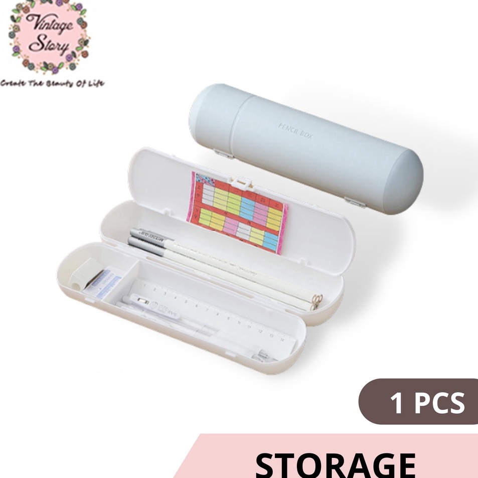 

Fast Delivery Tempat Pensil ATK Pencil Case Box Multifungsi PP