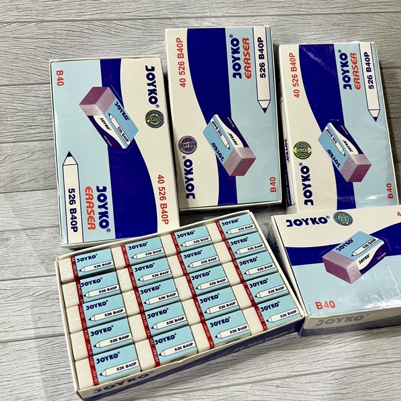 

KODE B9M4 CTShopID Penghapus Pensil Stip Joyko Kecil Putih 1 Pak isi 4 Pcs Penghapus