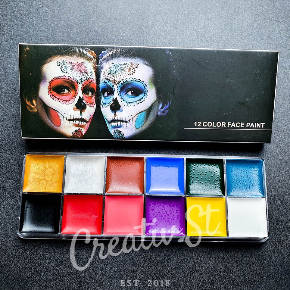

KODE K1O2 Vtec Cat Face Painting 12 Warna 1912 Cat Muka Cat Wajah
