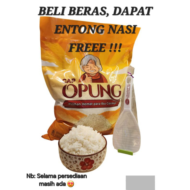 

TERLARIS Beras Pulen Cap Opung 5kg/ Beras Opung 5kg Surabaya/ Beras Premium/ Beras Surabaya READY