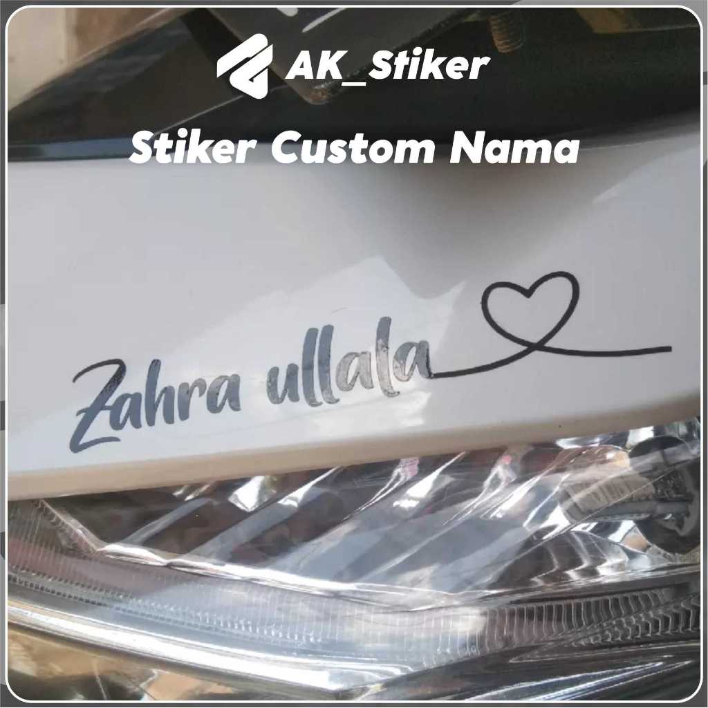 

CUSTOM STICKER CUTTING NAMA/STIKER TIMBUL ANTI AIR (SEHARI JADI TANPA MINIMAL ORDER) LOVE 2