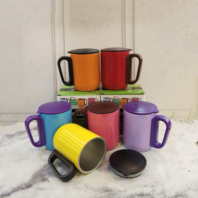 GELAS MUG ZEGO 3867 HOT N COLD 220ml//COFFEE MUG STAINLESS STEEL