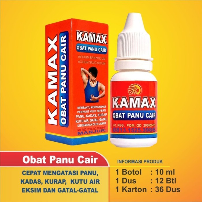 Kamax OBAT panu cair / obat panu kadas kurap kutu air dan jamur