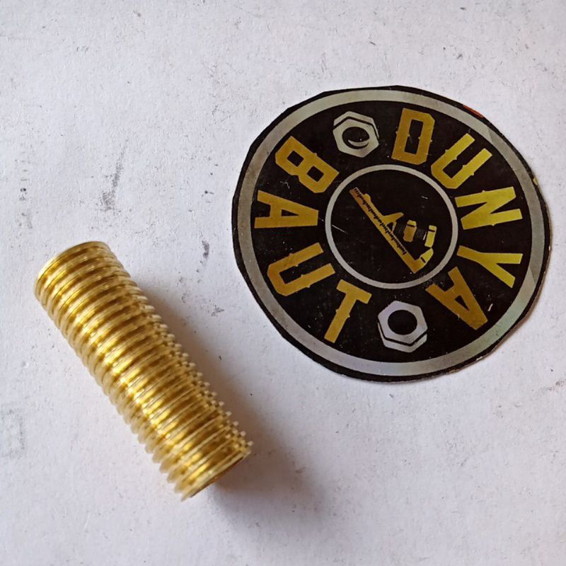 sok drat baut 12 kuningan, shok drat baut m8xm10, per bos baut, recoil