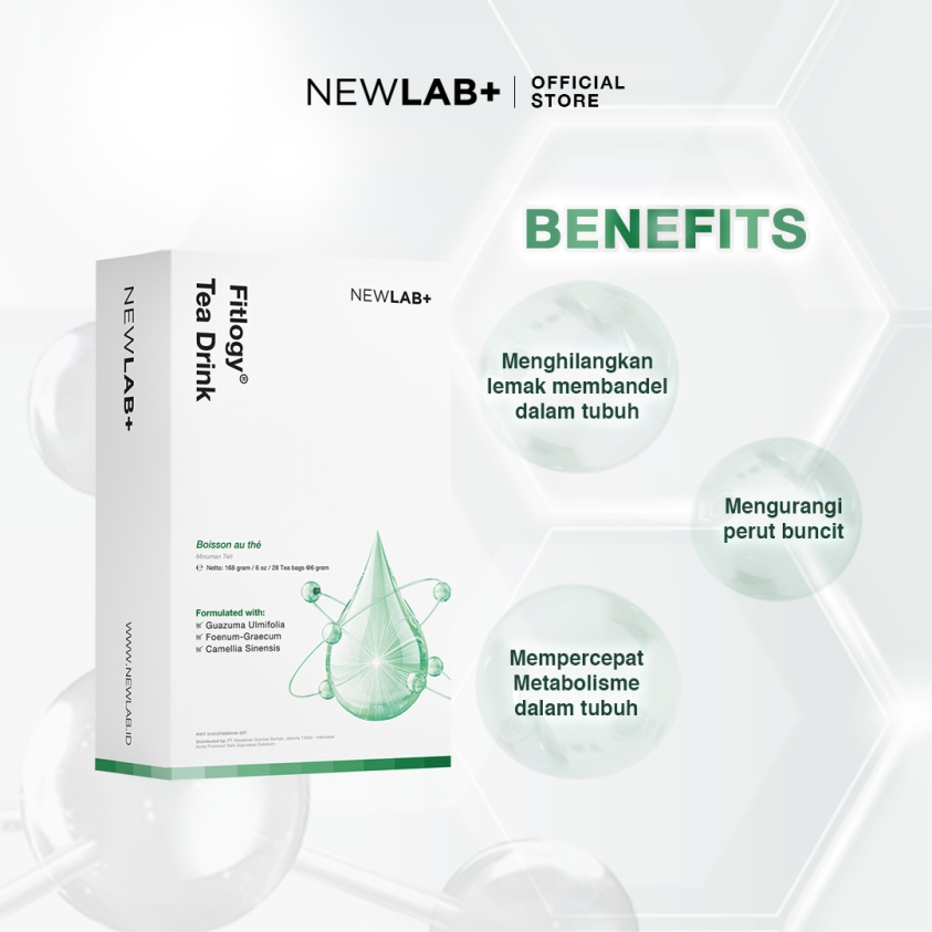 

NewLab Fitlogy Tea Drink | Teh Diet | Teh Detox | Teh Pelangsing | Slimming Tea