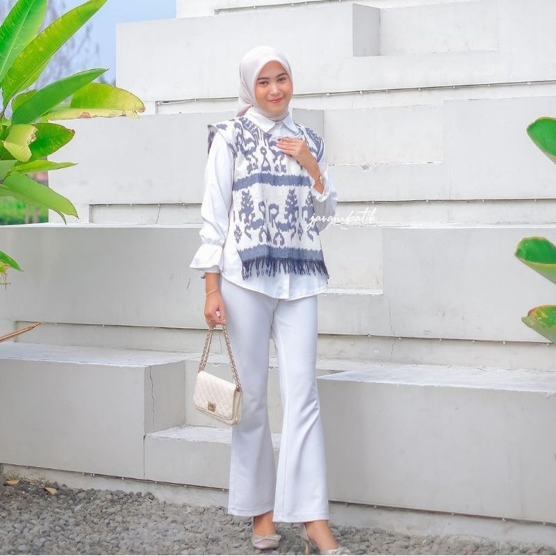 Outer Tenun sumba Outer Wanita Vest Tenun Rompi Wanita