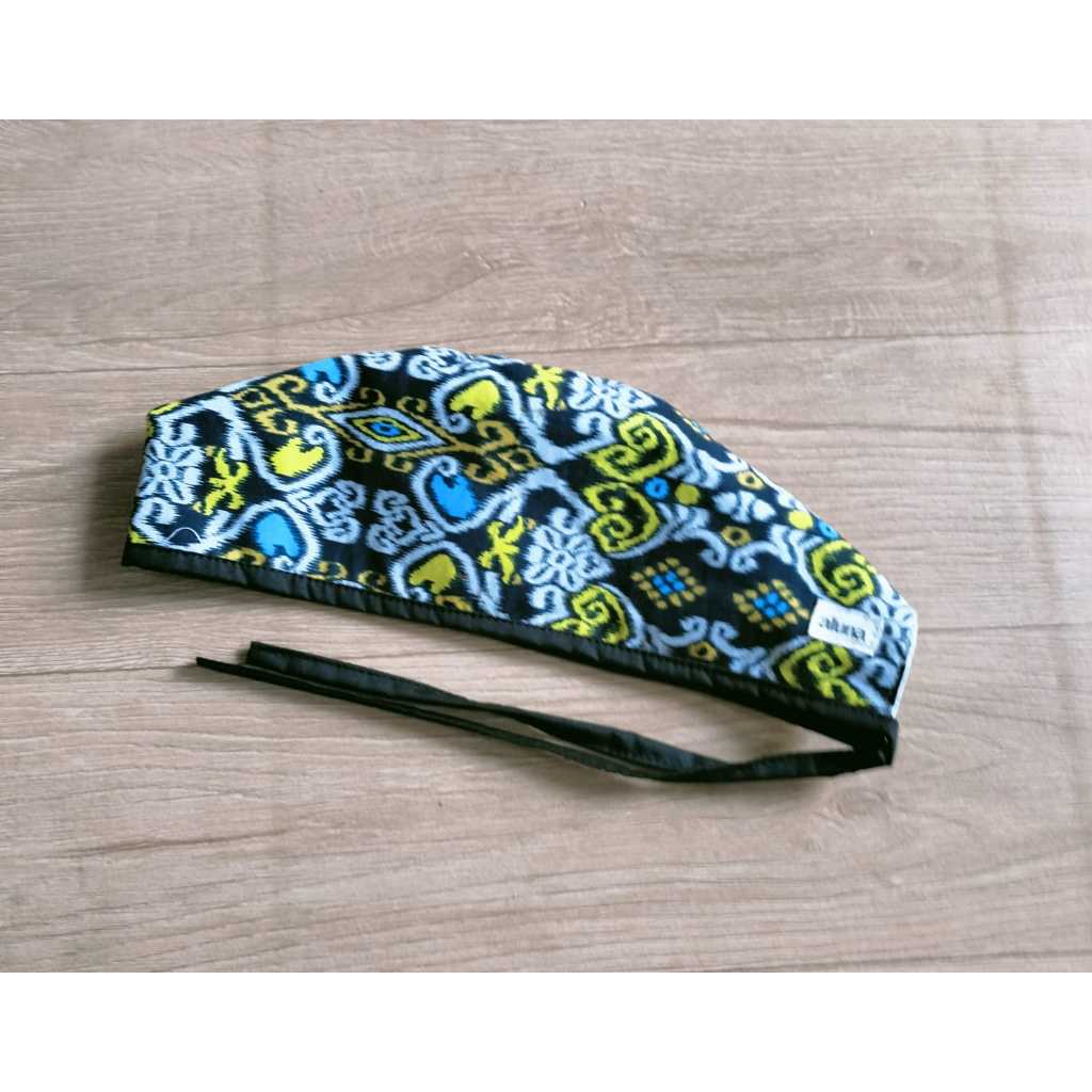 Topi Dokter/Scrub Hat /Surgical Cap/Headcap motif batik