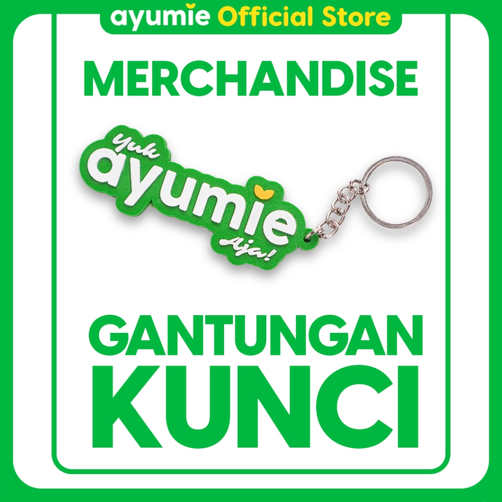 Ayumie - Gantungan Kunci Logo Ayumie Hijau