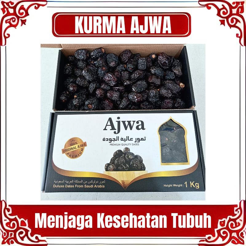 

KURMA AJWA PREMIUM 1KG ASLI MADINAH - KURMA NABI KAYA MANFAAT
