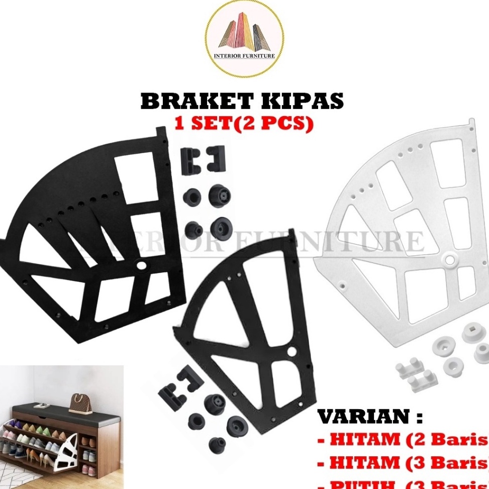 Rak Sepatu Kipas  Rak Sepatu Putar  Bracket Fitting Lipat  Bracket Rak Sepatu Lipat