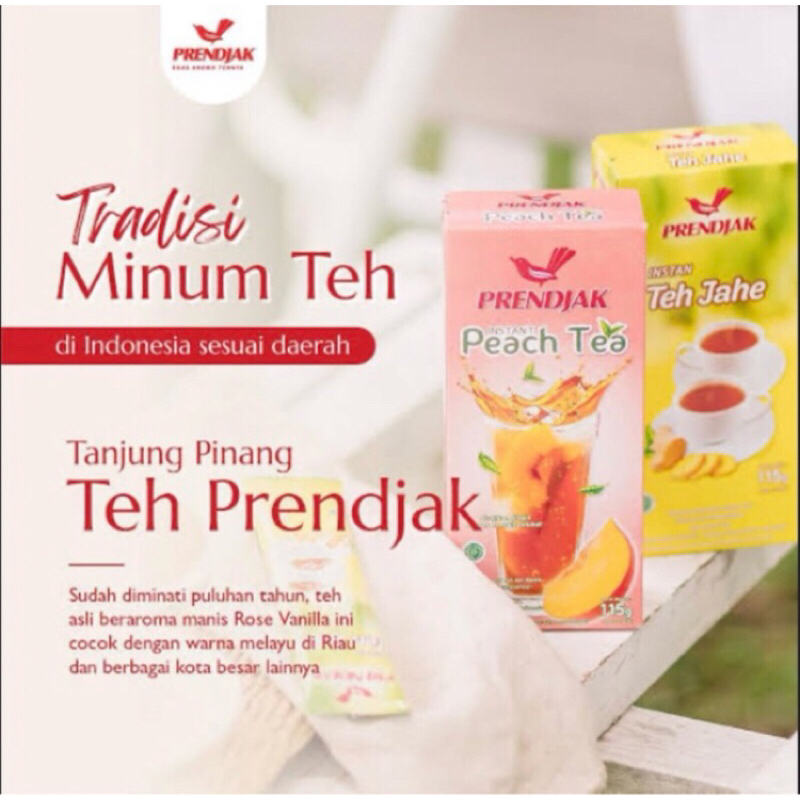 

Teh prendjak Instant Peach tea / Lemon tea 1 kotak isi 5 sachet