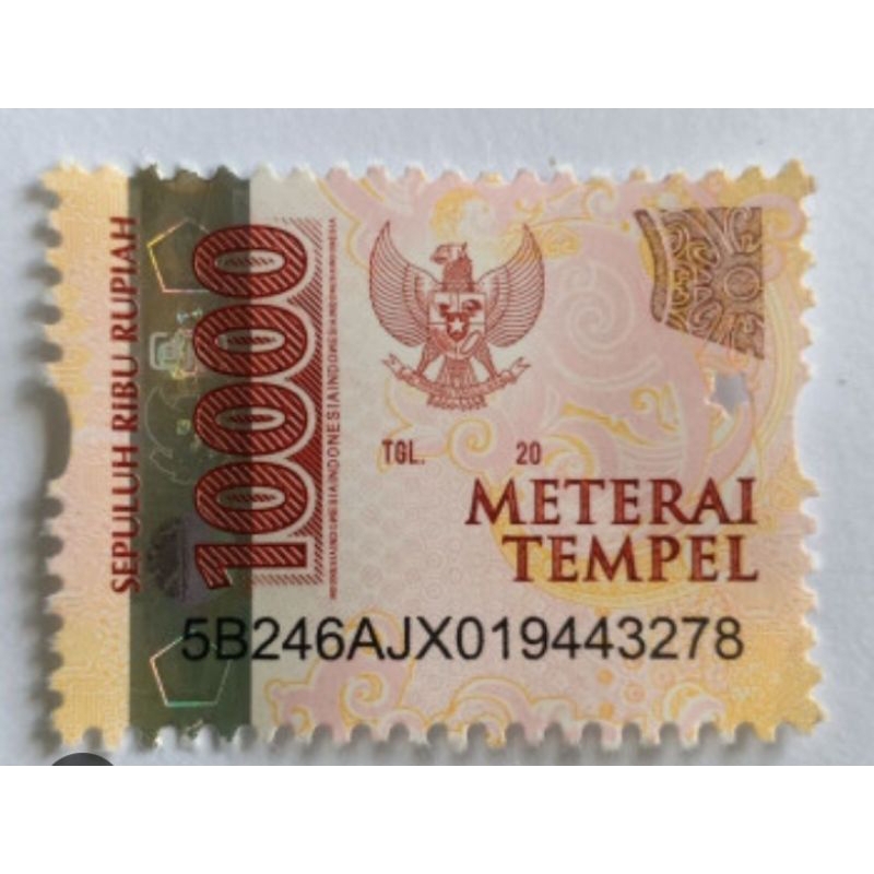 

materai 10.000 original