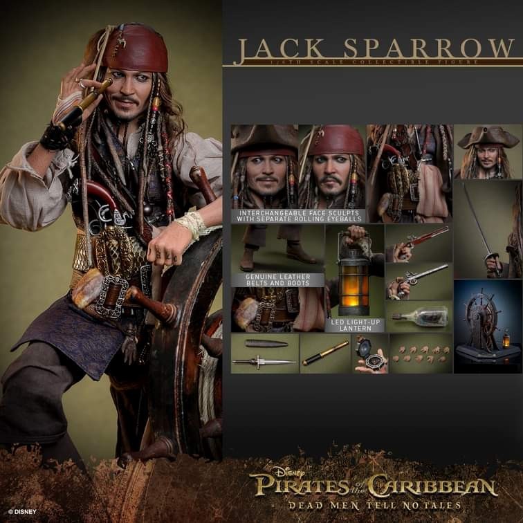 Hot Toys 1/6 Scale Figure Jack Sparrow