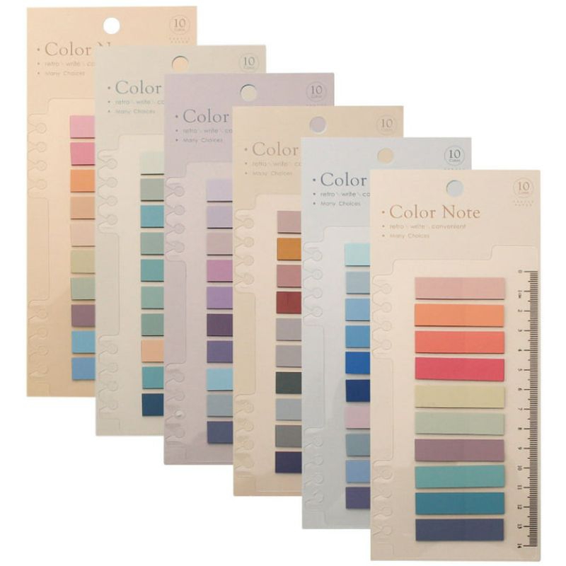 

Sticky Note Tabs | Index Page Markers | Pembatas Buku | Annotation Mark | Dengan Penggaris | Warna Warni