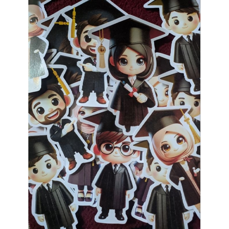 (5pcs) TOPPER WISUDA TOPPER BUKET WISUDA BUKET WISUDA TOPPER UNTUK BUKET WISUDA