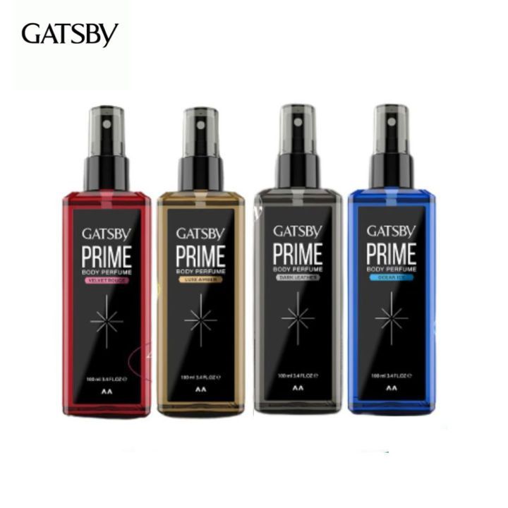 GATSBY Prime Body Perfume Spray Luxe Amber 100ml | Parfum Laki Laki
