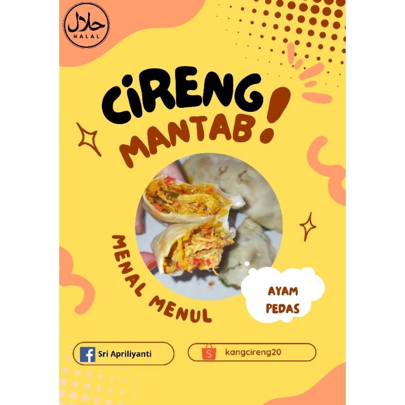 

cireng isi ayam pedas