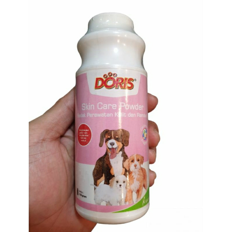 bedak doris skin care atau bedak khusus anjing untuk kulit