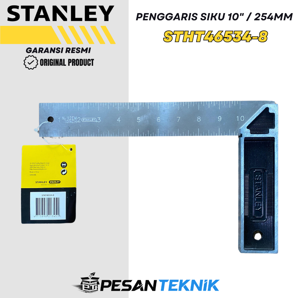 

Penggaris Suku 10 inch Try Square Professional Stanley STHT46534-8