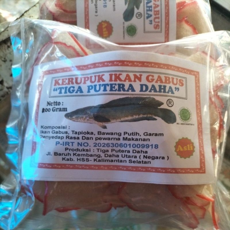 

Kerupuk Ikan Haruan / Gabus kemasan 100g