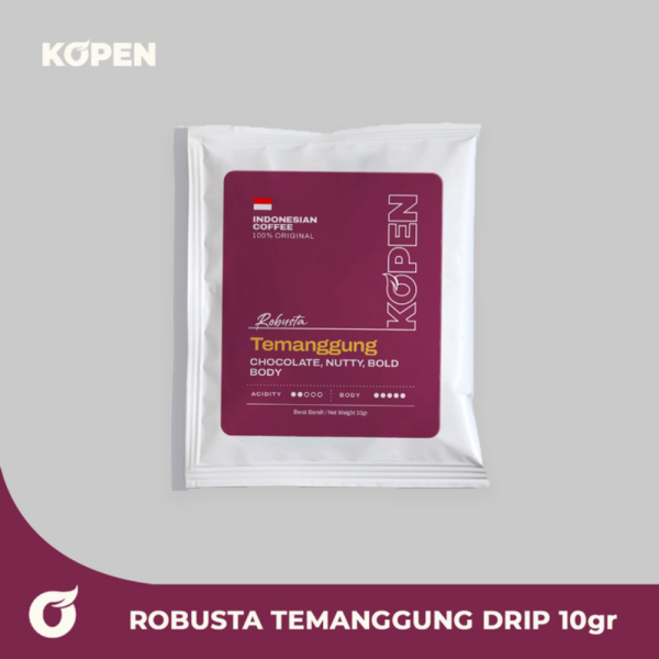 

Drip Bag Coffee Sachet Single Origin Kopi Drip Sachet Murah - Robusta TMG