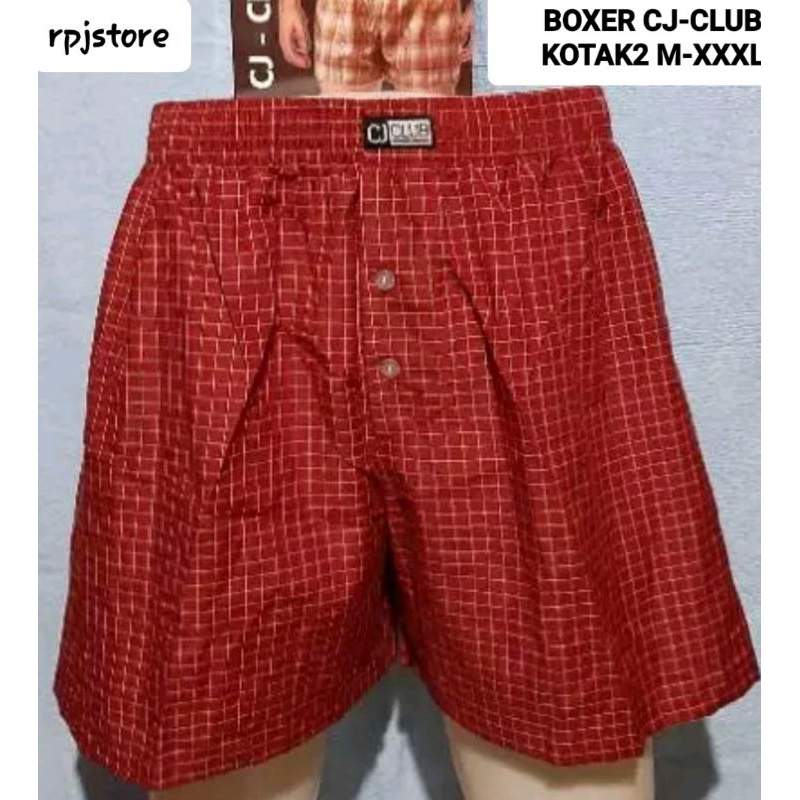 BOXER PRIA CJ-CLUB KOTAK PANJANG KELAS PREMIUM