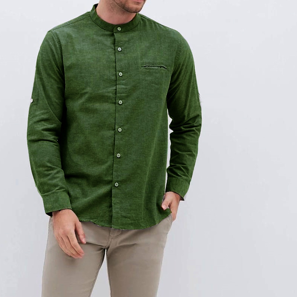Qaireen Atasan Baju Muslim Pria Koko Raffi505 Lengan Panjang MS