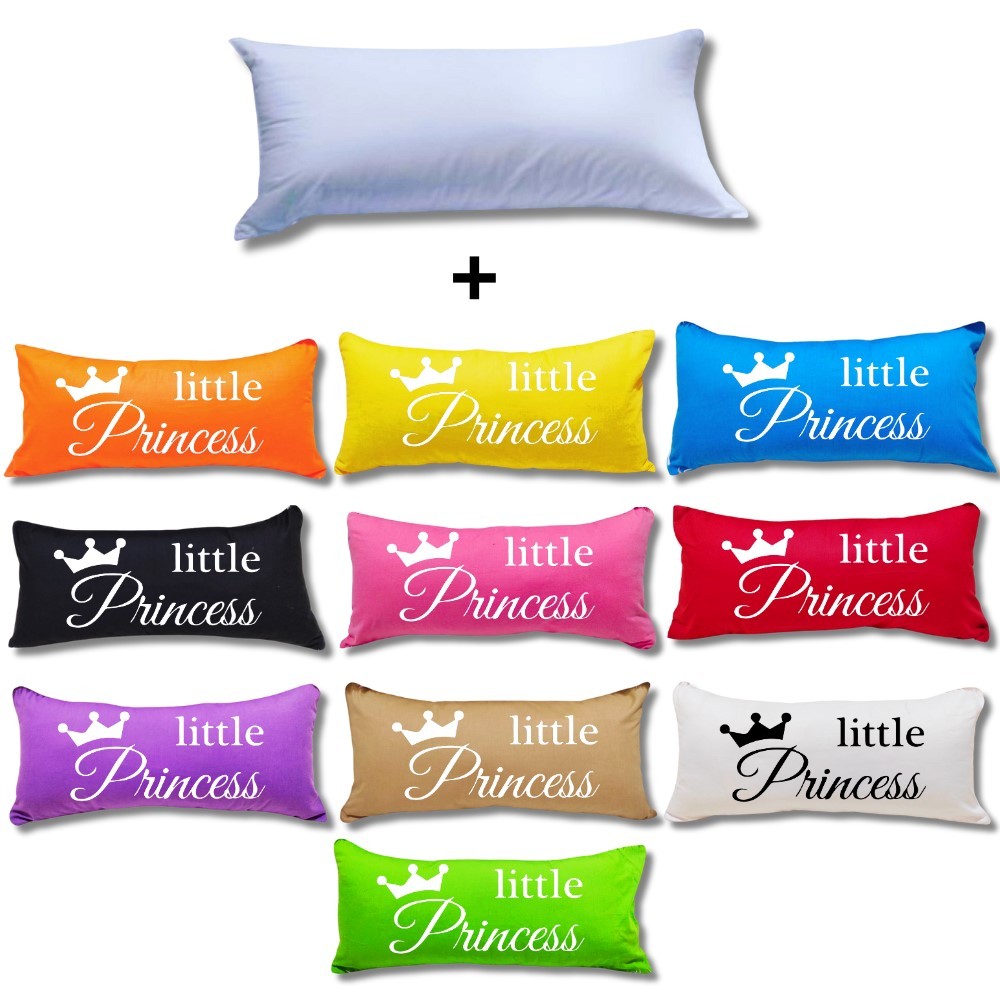 Bantal ( Insert Bantal + Sarung ) Imut Quotes Aneka Warna 30x60 cm Shafiyyah.Sarban