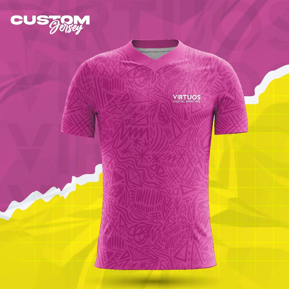 JERSEY PRINTING FUTSAL , VOLI PINK LAVA SERI (PRE-ORDER) / JERSEY FUTSAL / JERSEY VOLI