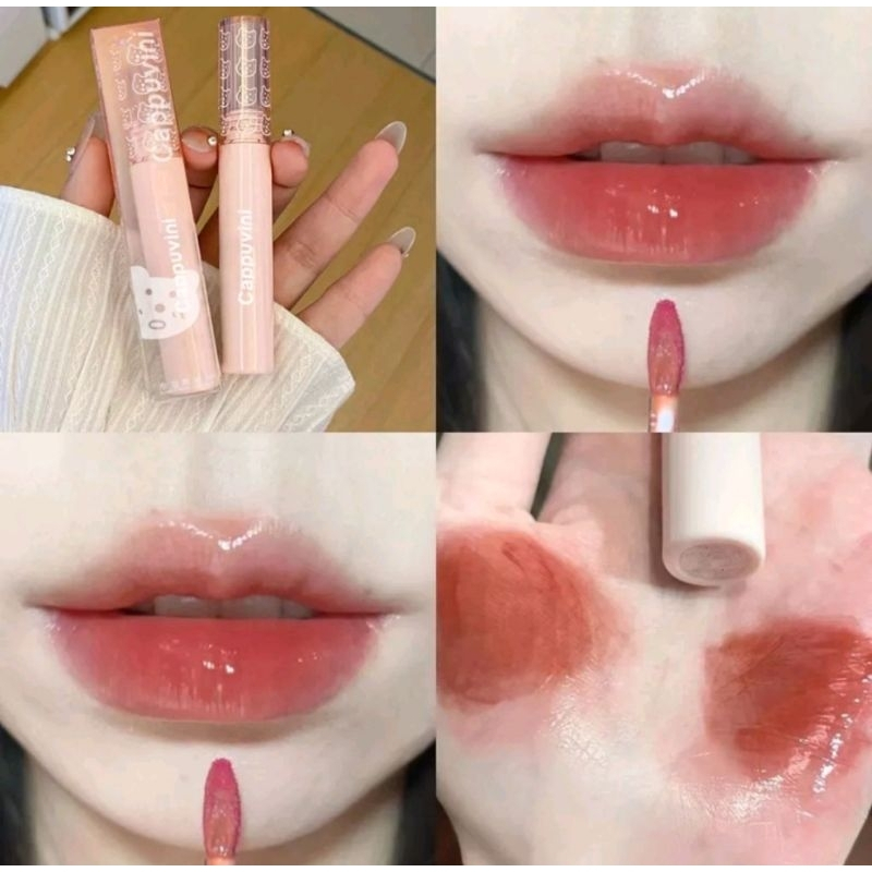 GLASS LipGloss Korean Lipstick Lip Tint Glossy Lipstick Korean Lip Gloss Water LipGloss Mirror ORI