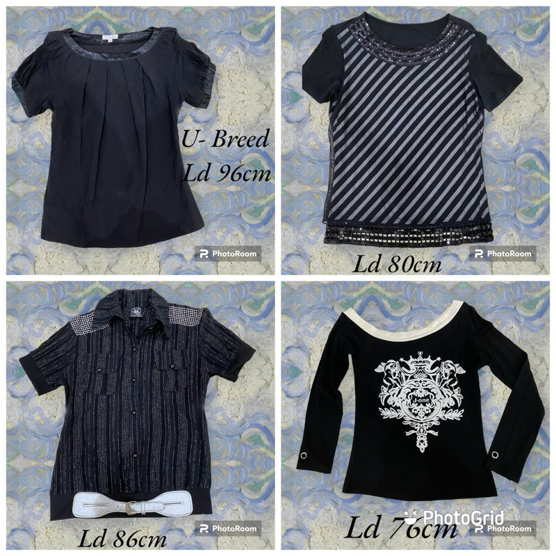 blus blouse baju hitam formal wanita perempuan remaja dewasa hitam black tangan pendek formal varias