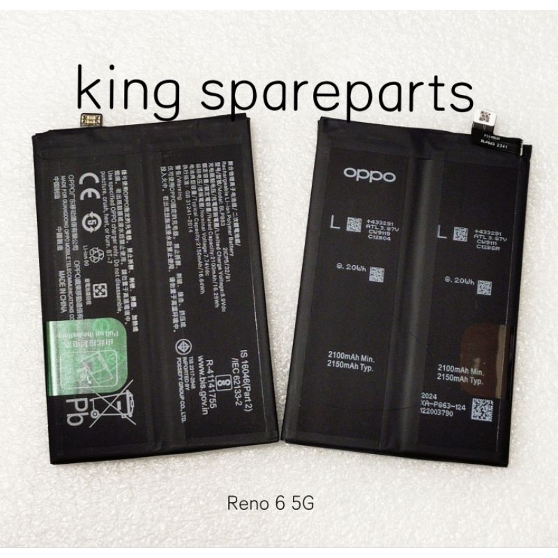 BATERAI BATRE BATTERY OPO RENO 6 5G BLP863 ORIGINAL