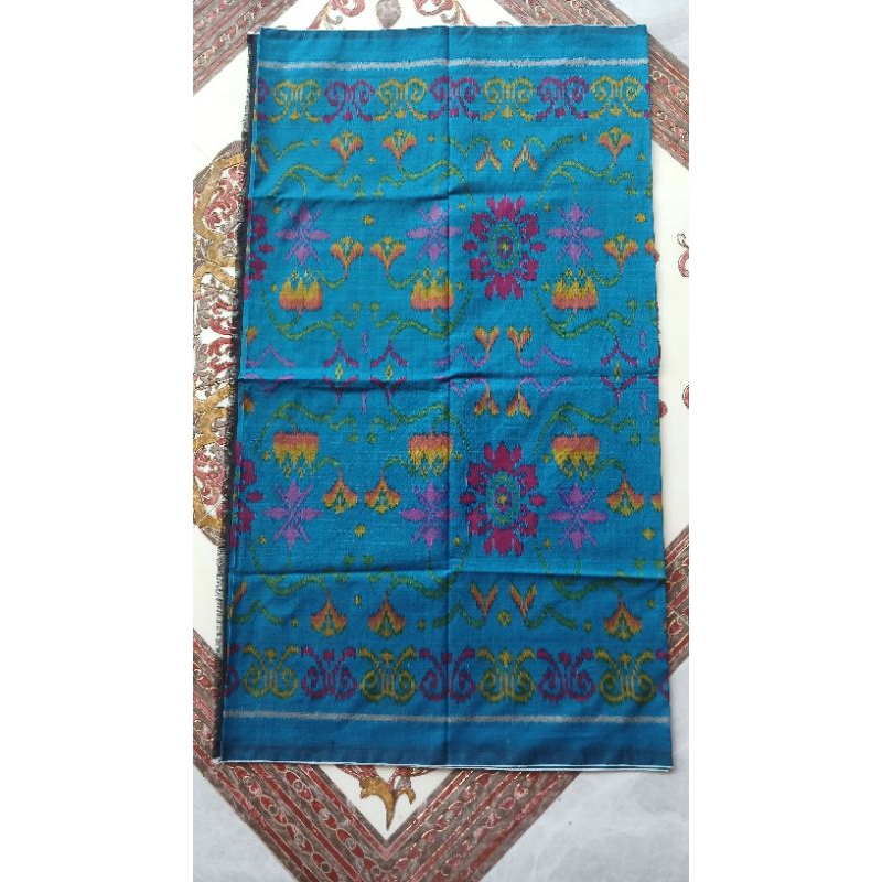 KAIN TENUN ENDEK BALI | CSM ORIGINAL PREMIUM | MOTIF BALI | ENDEK WARNA BIRU