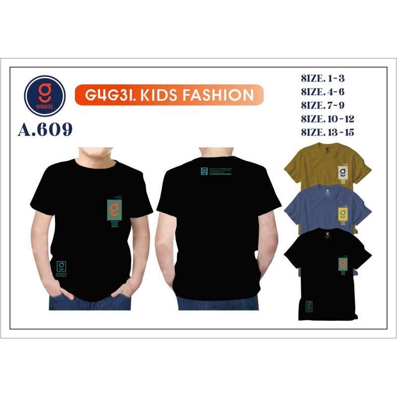 Terbaru Kaos Gugel Kids ukuran 789