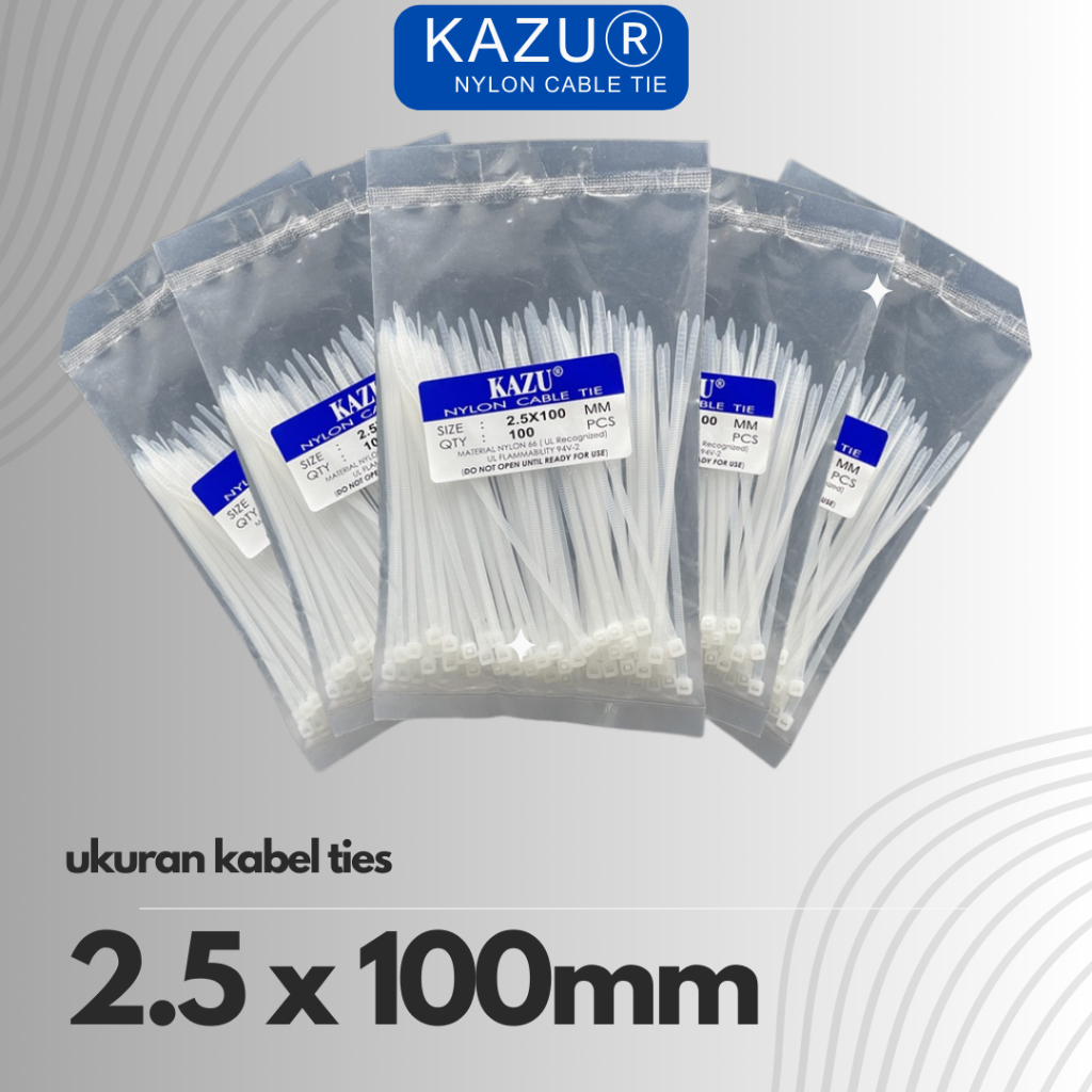 Kabel Ties 10cm isi 100pcs Cable Ties 10cm Kabel ties 2.5x100mm